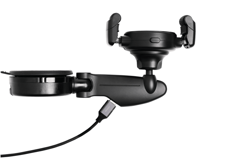 Jowua 480° Rotation Car Mount with Wireless Charging