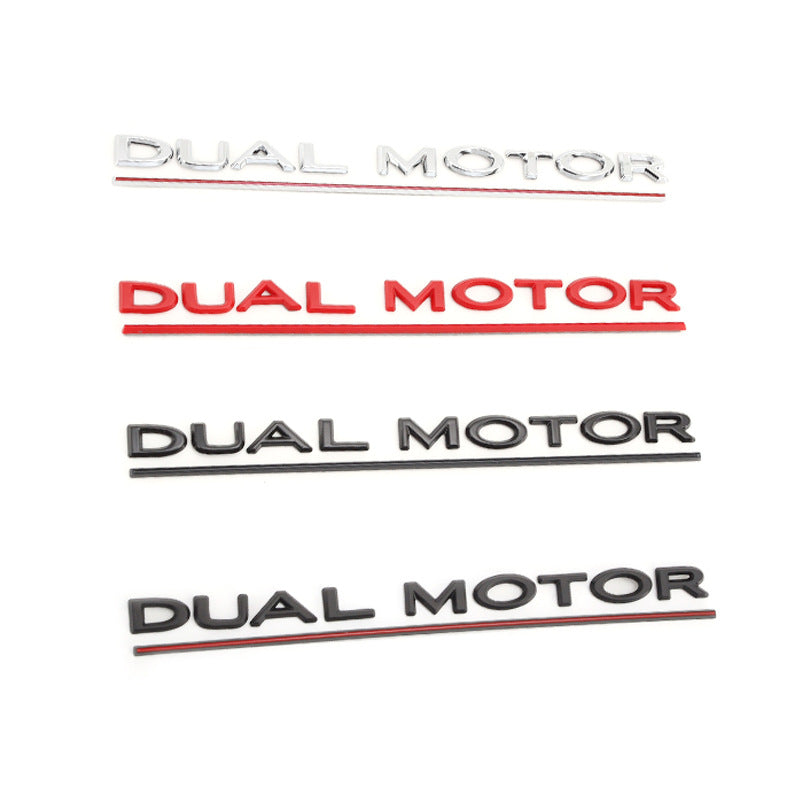 Tesla Dual Motor Model 3 Emblem Sticker